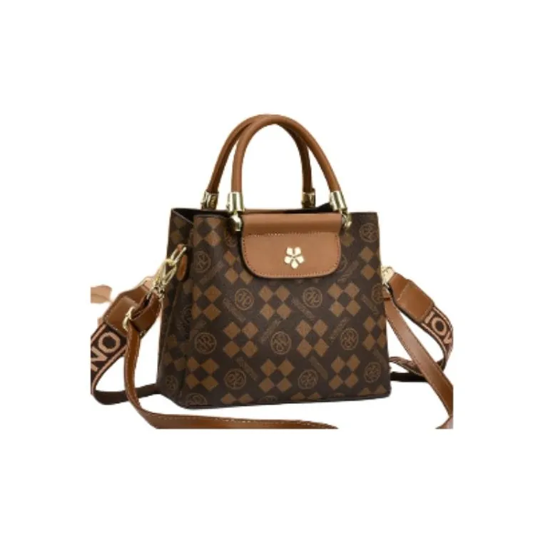 PINK·LAND PU Bucket Bags Handbag Crossbody Bag Regular Women's Ecru/Brown/Coffee-2