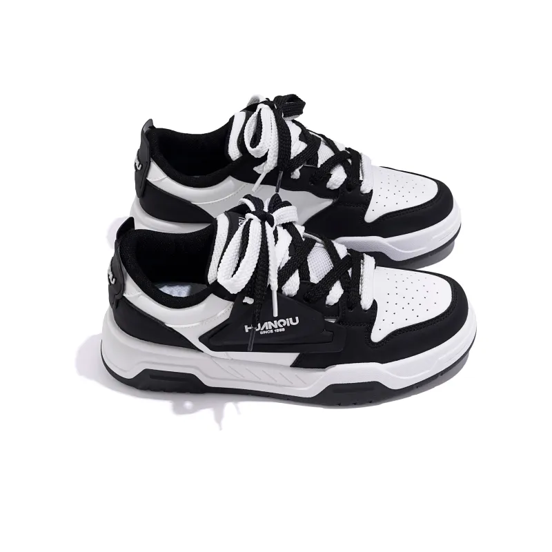 HUANQIU Year Of The Snake Limited Edition Abrasion Resistant Balance Low Top Skateboard Shoes Unisex Black-4