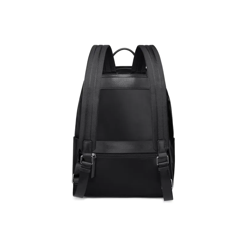 FAIRWHALE Oxford With Cow Leather Backpack Regular Men's Black-3