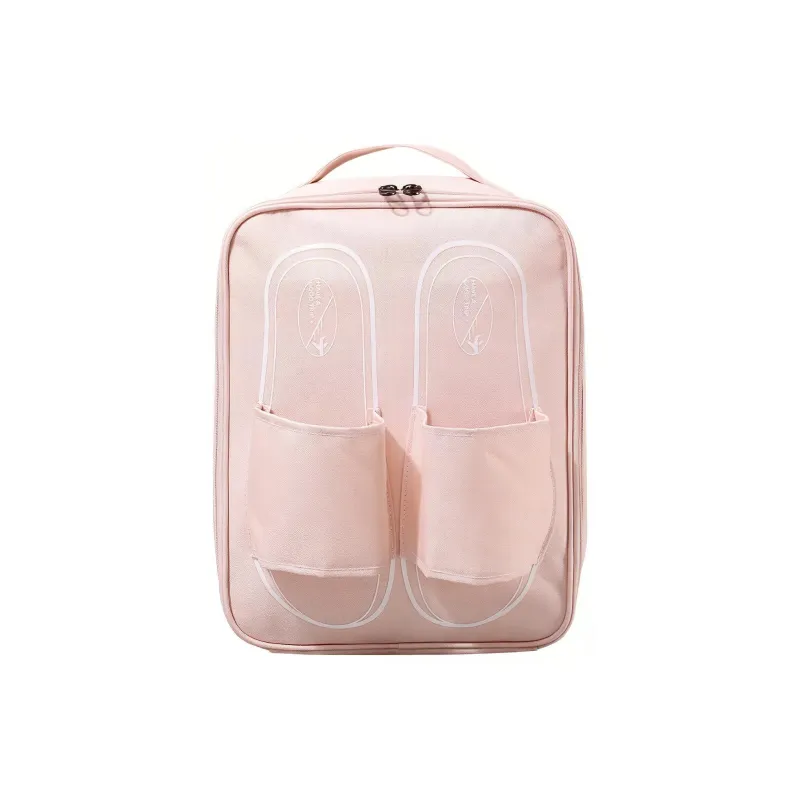 ALOENEY Polyester Shoe Bag For Travel Storage Bag Unisex Brown/Black/Gray/Pink/Light Blue-3