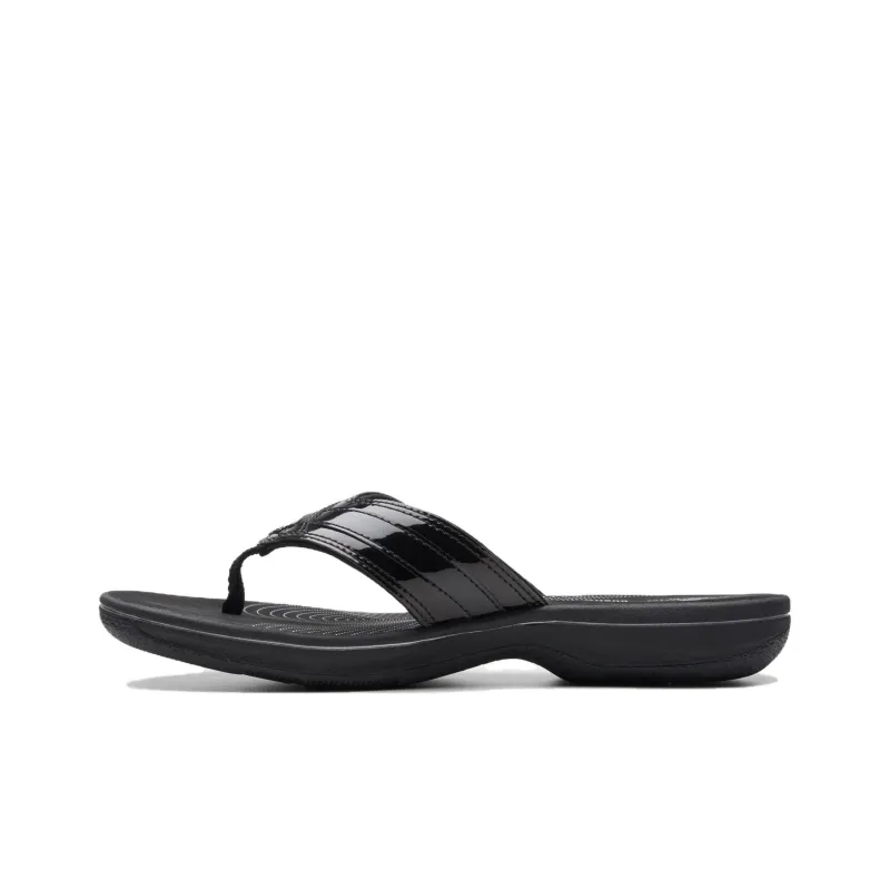 Clarks Flip Flops Women's Black-1