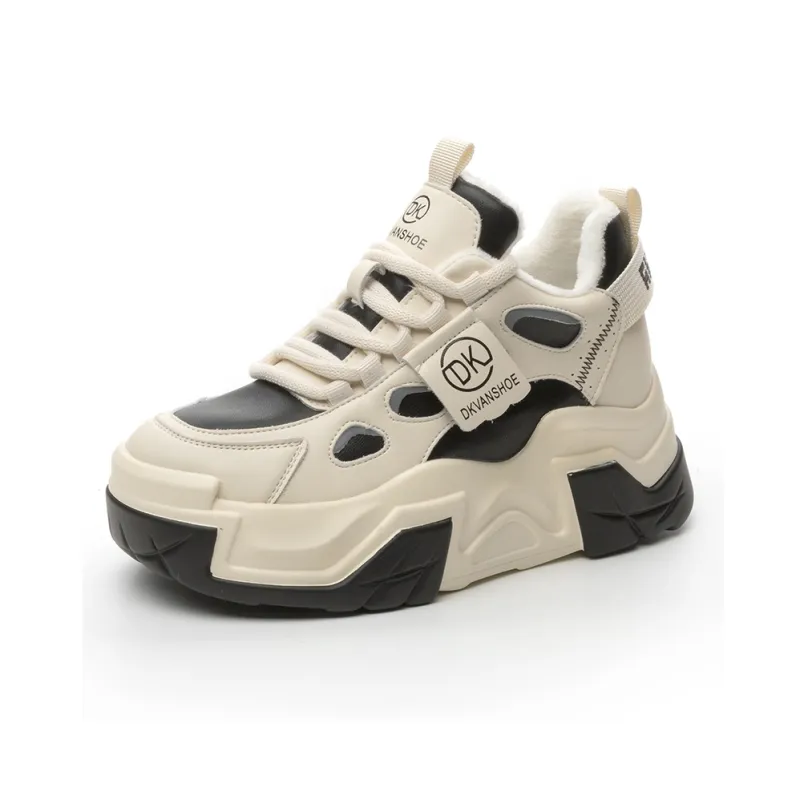 Roubini Wear-Resistant Breathable Lightweight Height Increasing Low-Top Chunky Sneakers Women's-5