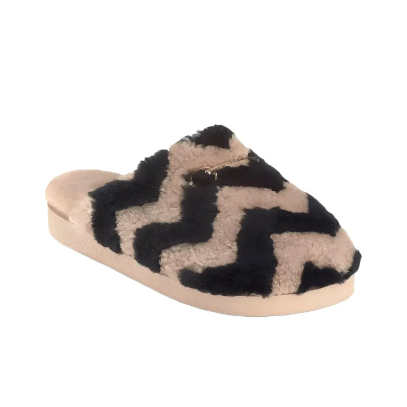 Inuikii Wrap-toe Slippers Women's Brown Black-3