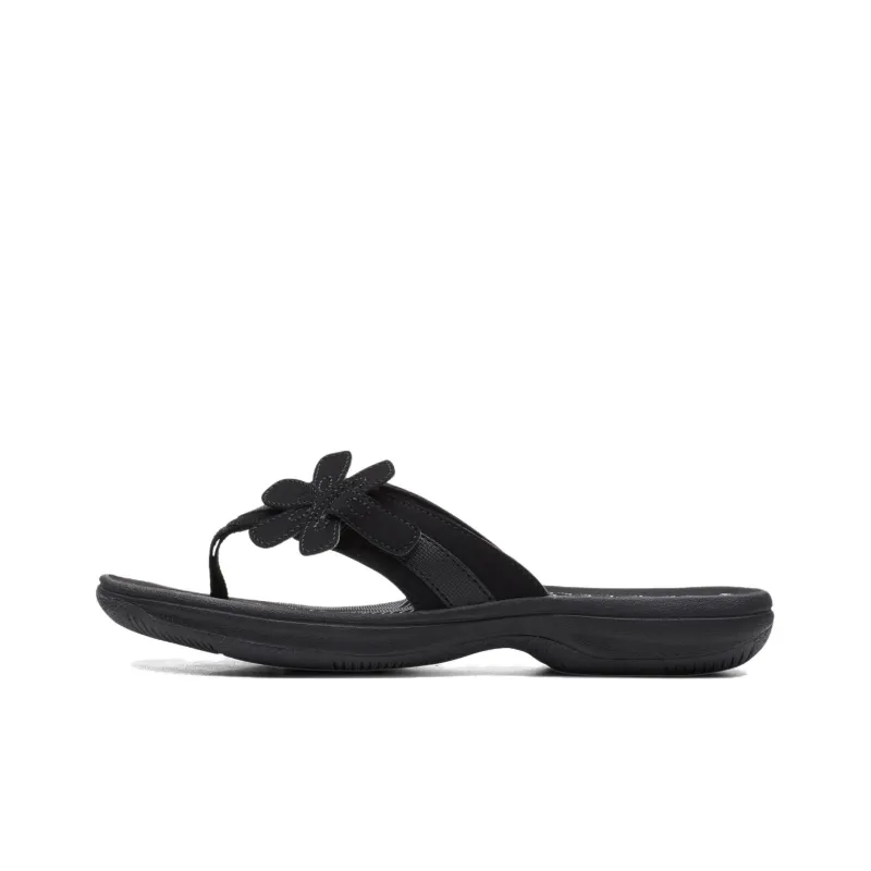 Clarks EVA Flip Flops Women's Charcoal Black-0