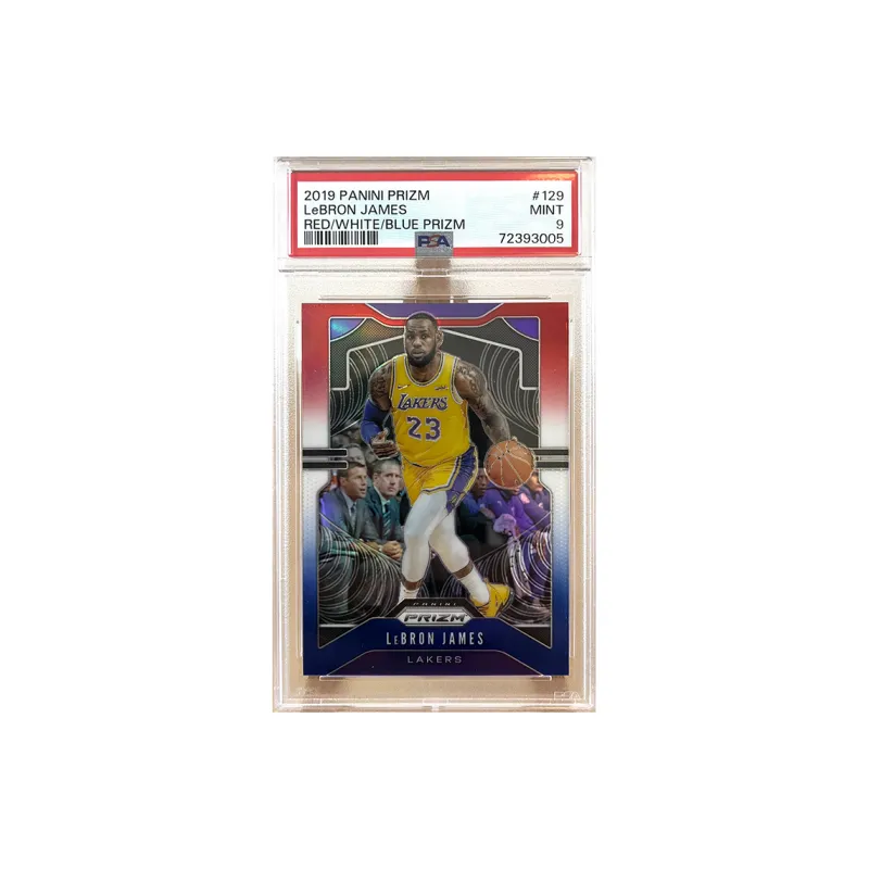 PANINI LeBron James 2019 PANINI Prizm Ruby Wave #129 PSA Or Bgs Graded-0