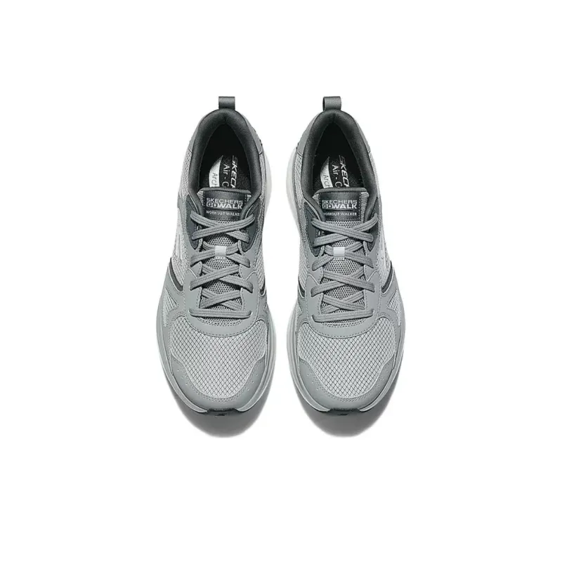 Skechers MEN'S GO WALK Cushioning Coverage Rebound Low Top Casual Running Shoes Men's Gray-2
