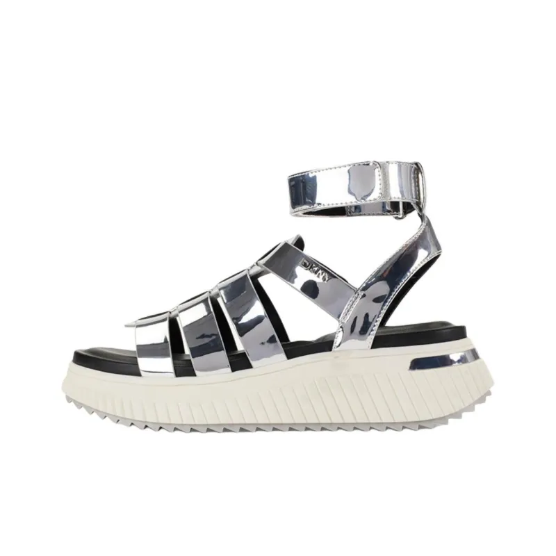 DKNY Beach Sandals 5cm Women's Silver-0
