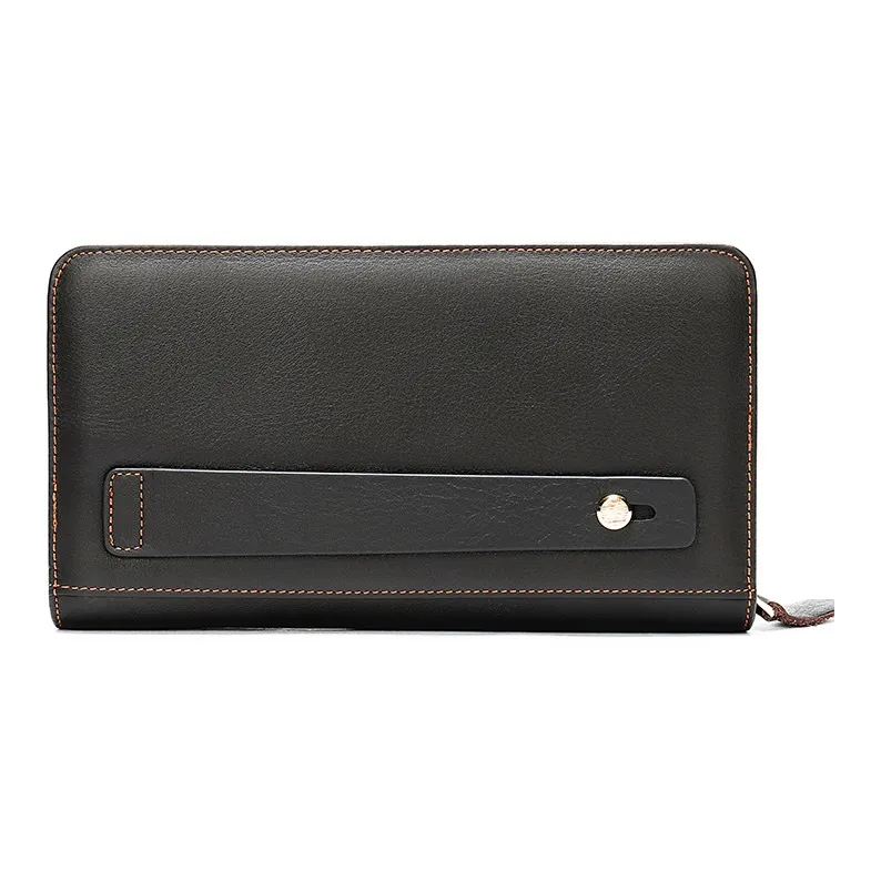DOSRFINI Genuine Leather Clutch Men's Black/Coffee/Oil Coffee-4