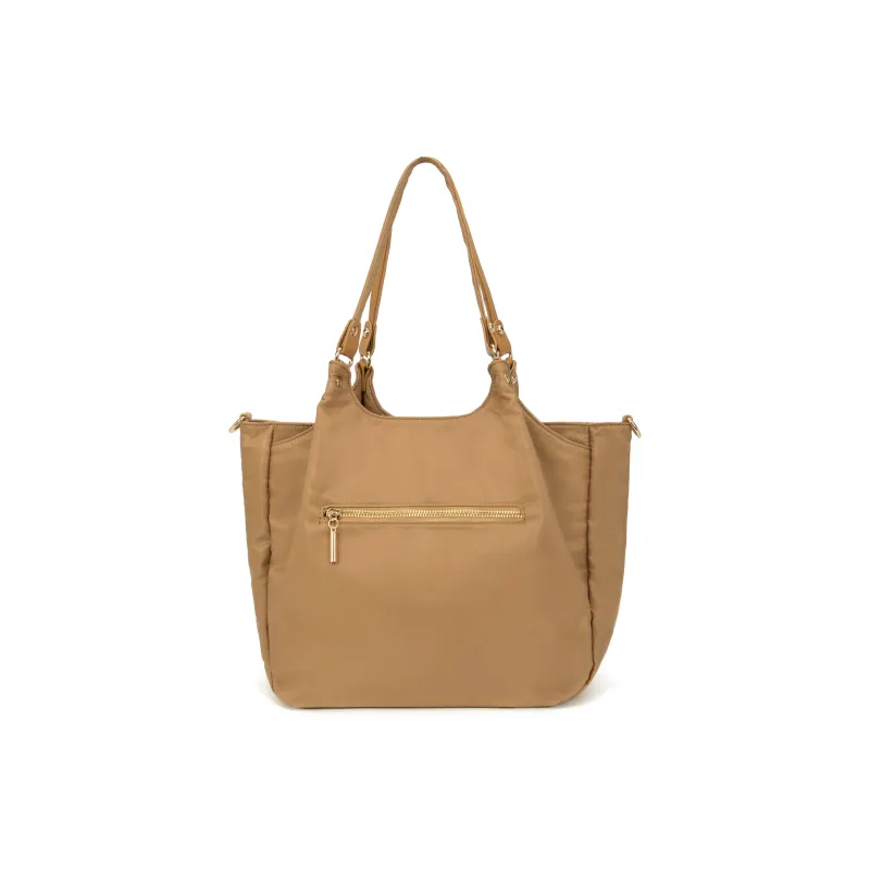 MISZAPATOS Nylon Shoulder Bag Regular Women's Khaki Brown/Navy Blue/Light Gray/Burgundy/Classic Black-0