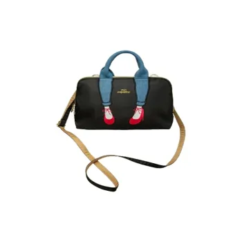 MISZAPATOS Nylon Shoulder Bags Handbags Regular Women's Black/Navy Blue/Gray/Rose Red/Leopard Print