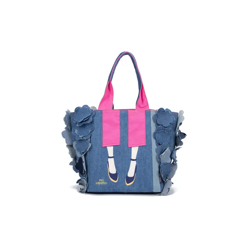 MISZAPATOS Denim Shoulder Bag Women's-5