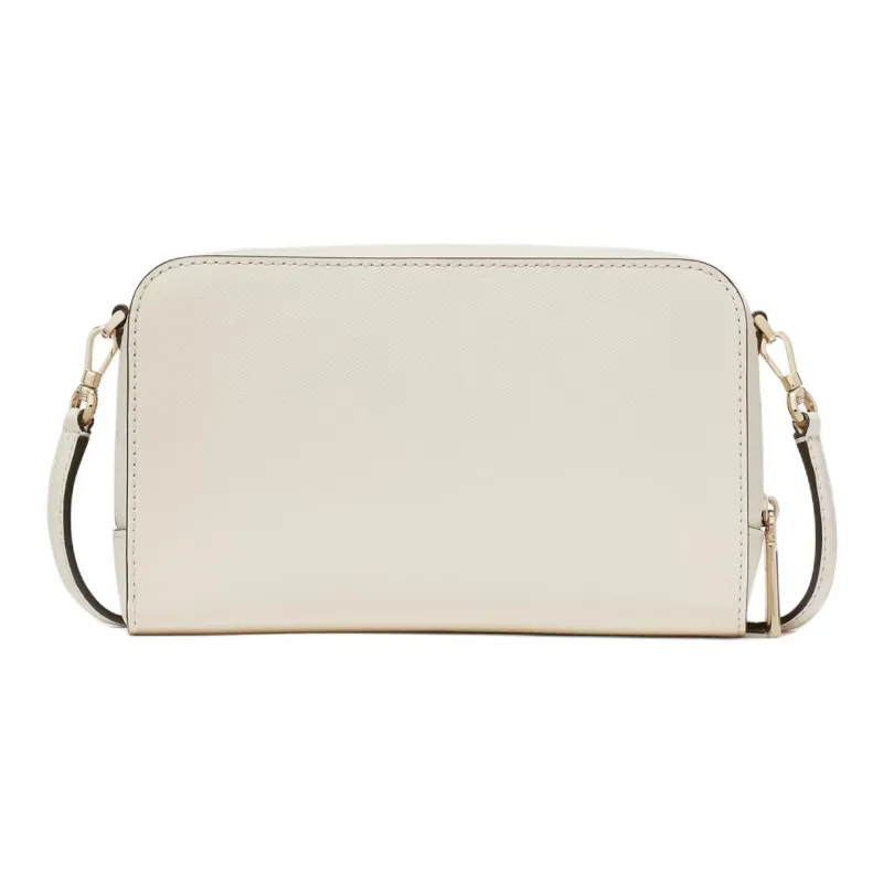 Kate Spade Staci Saffiano Leather Shoulder Bag Crossbody Bag Women's Egg Cream Leather Color-2