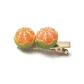 Two Green Peel Orange Hair Clip