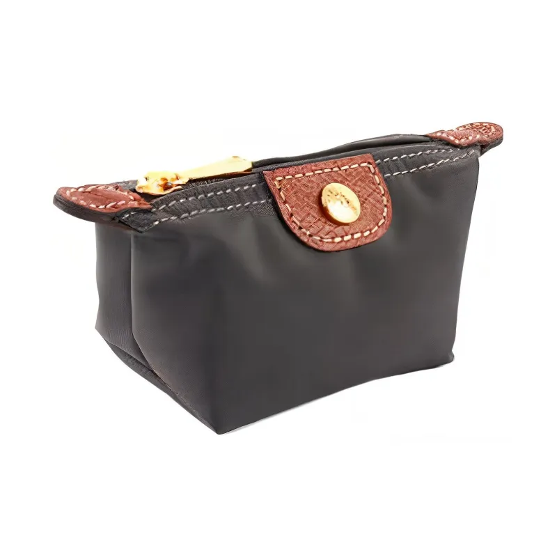 LONGCHAMP Le Pliage Canvas Clutch Coin Purse Mini Women's Gray-1