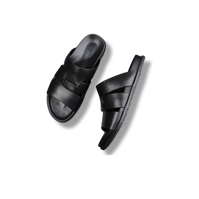 Brounvanm Slide Slippers Men's Black-2