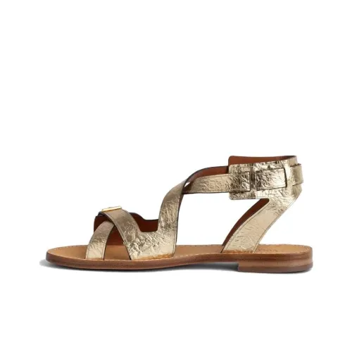 Zadig&Voltaire Cecilia Caprese Crinkled-finish Sandals