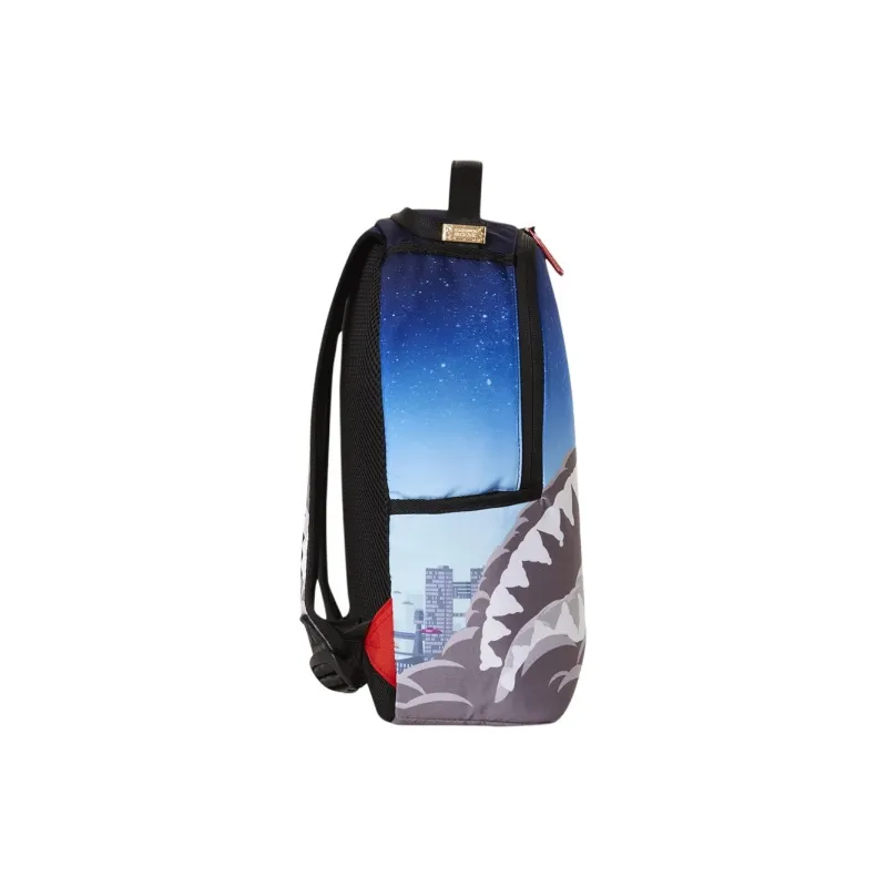 SPRAYGROUND Fabric Backpack Mini Unisex Gray Blue-3