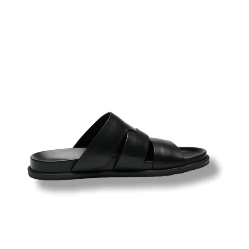 Brounvanm Slide Slippers Men's Black-4