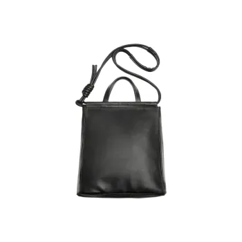 ZARA Sheepskin Crossbody One Shoulder Handbag Regular Men's Black