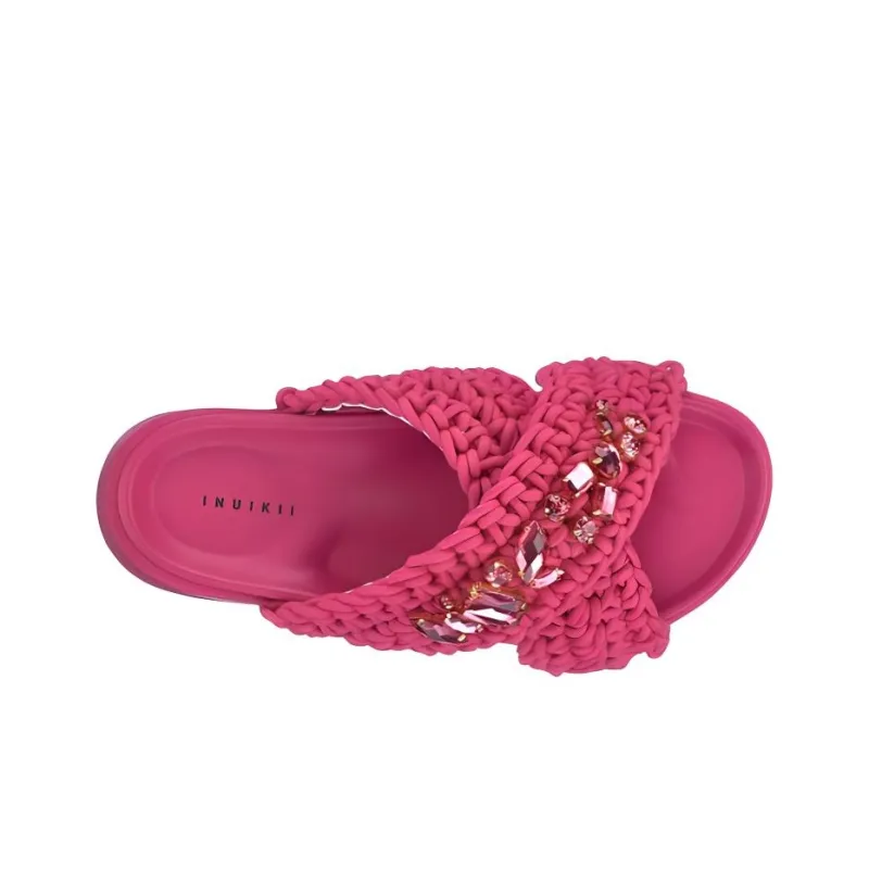 Inuikii Slide Slippers Women's Fuchsia-2