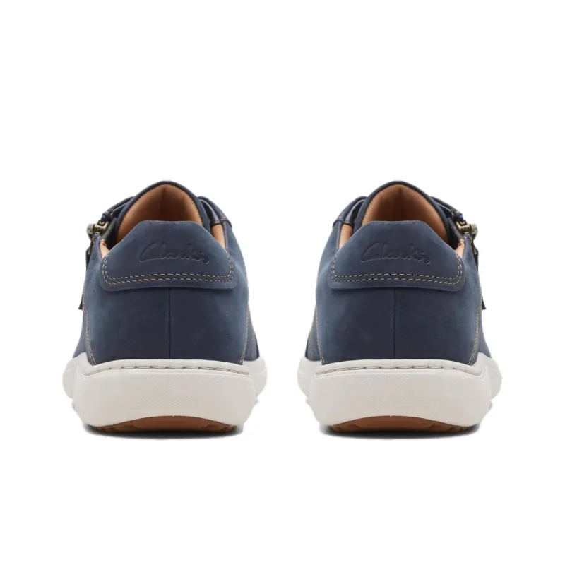 Clarks Wear-Resistant Slip-Resistant Low-Top Skateboard Shoes Women's Marine Blue-4