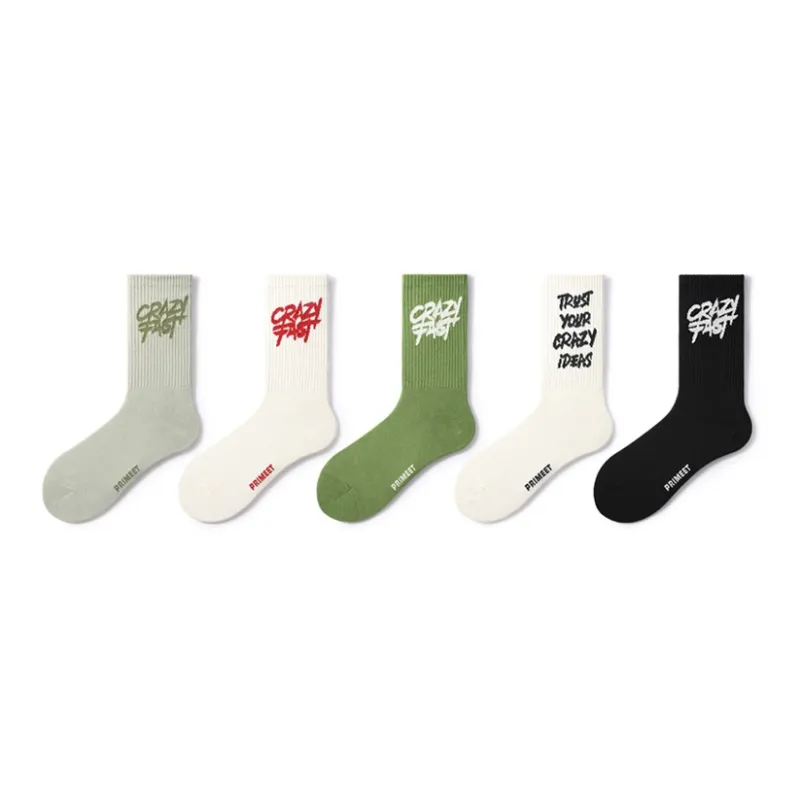 Primeet Basketball Socks Spring Summer Unisex 5 Pack-0