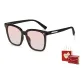Black Frame with Gradient Pink Lens+Present Box (TY0030-4LW)
