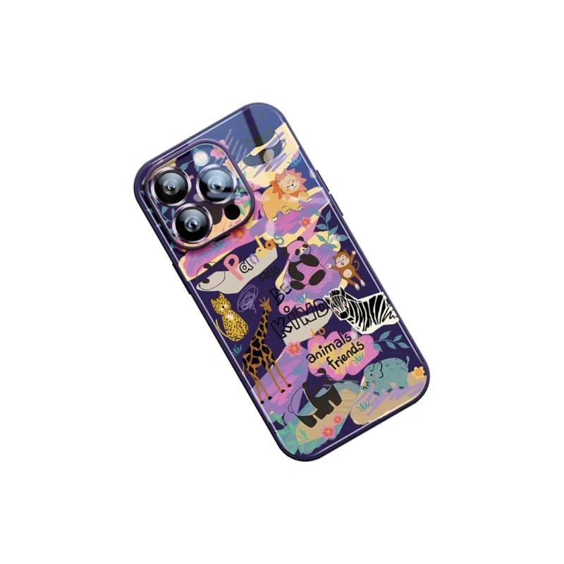 Sen Dog Glass Material Phone Cases Applicable To IPhone15Promax/Pro/Plus/14/13/12 Original Design Artistic-7