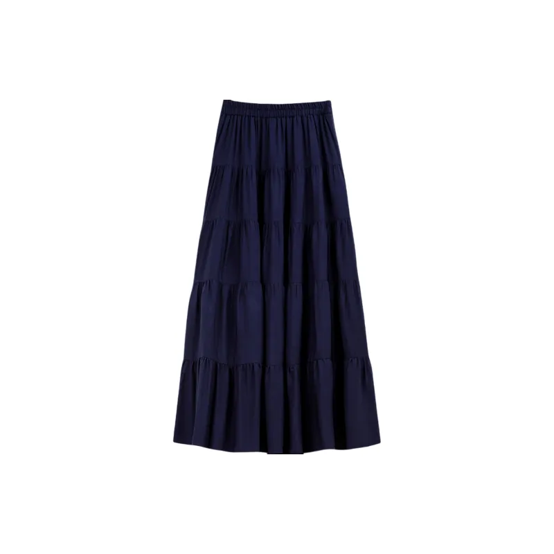 VIMLY Casual Long Skirts Women's-3