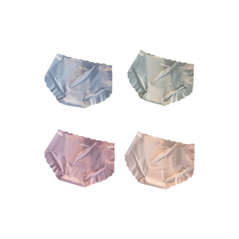 Flowers In Water Underpants Women's 4 Pack-15