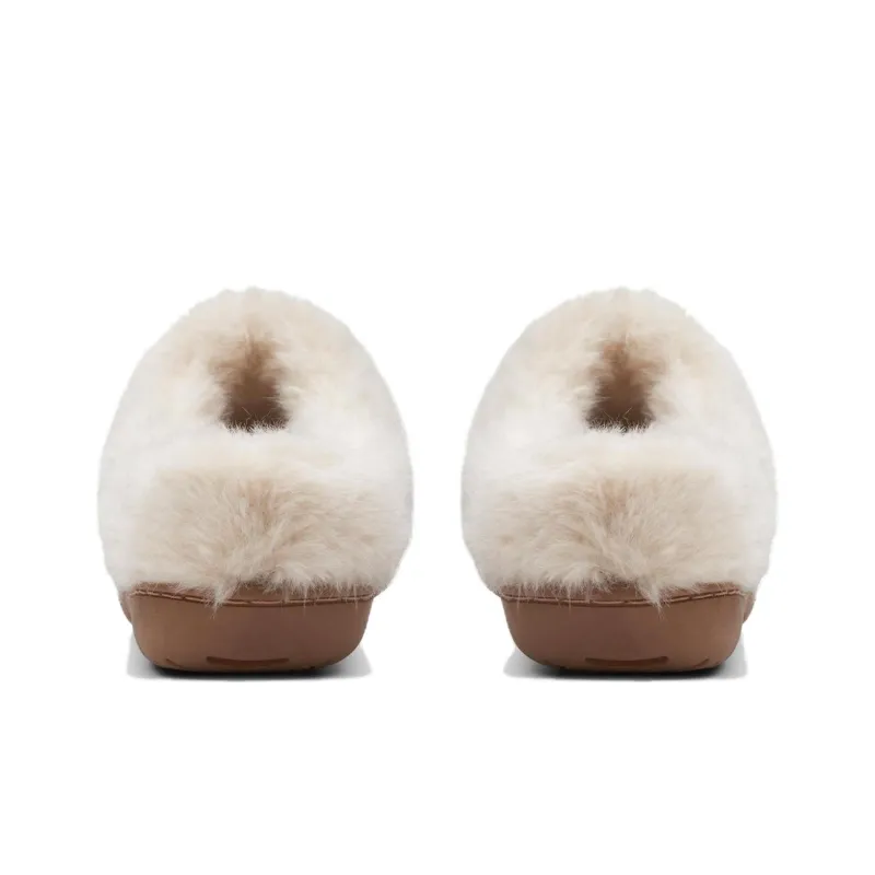 Clarks Rubber Sole Wrap-toe Slippers Women's Tan-3