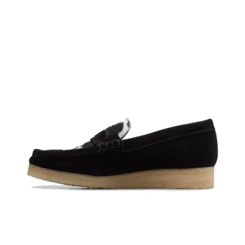 Clarks Wallabee Loafers Women's Black