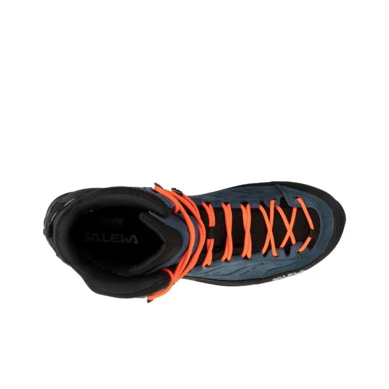 SALEWA GORE-TEX Anti-Slip And Wear-Resistant Water-Resistant Mid-Top Trekking Shoes Men's Blue-3