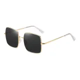 Gold Frame with Black Gray Lens
