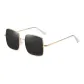 Gold Frame with Black Gray Lens