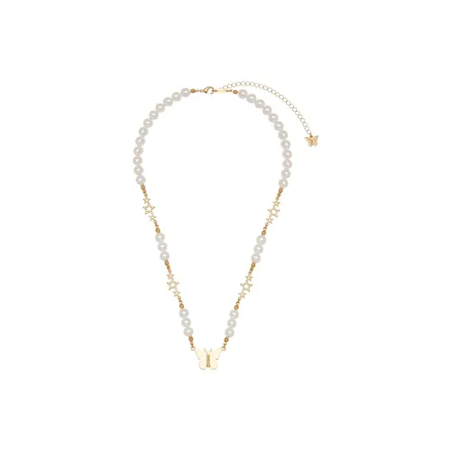 STUGAZI Copper Plated 24K Shell Pearl Necklaces Unisex