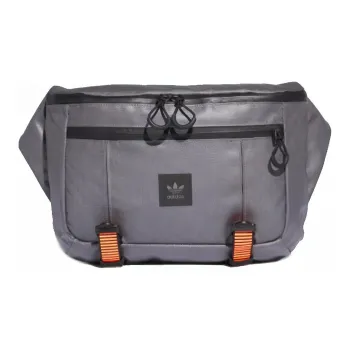 Adidas Originals Polyamide Sling Bag Shoulder Bag Crossbody Bag Fanny Pack Large Size Unisex Gray