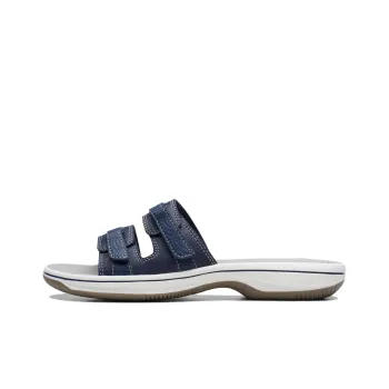 Clarks Foam Sole Slide Slippers Women's Marine Blue