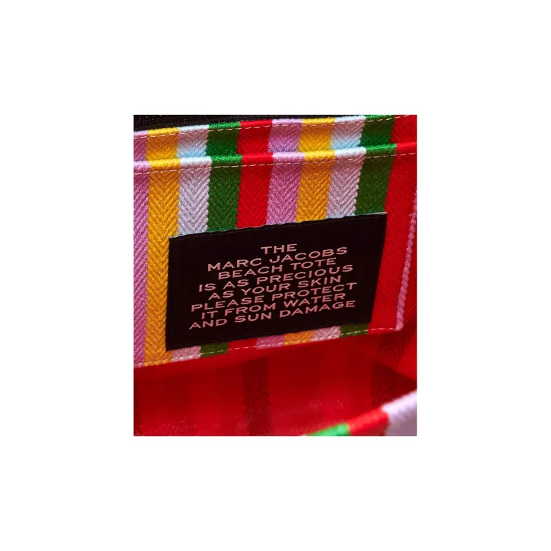 MARC JACOBS The Woven Stripe Beach Tote Bag-7