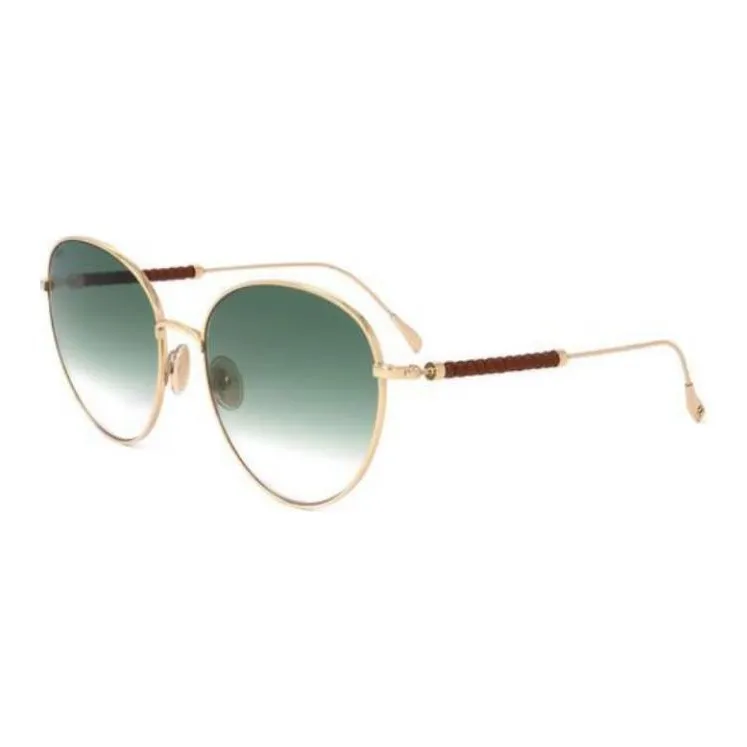 TOD'S Metal Irregular Shape Sunglasses Women's Gold-0