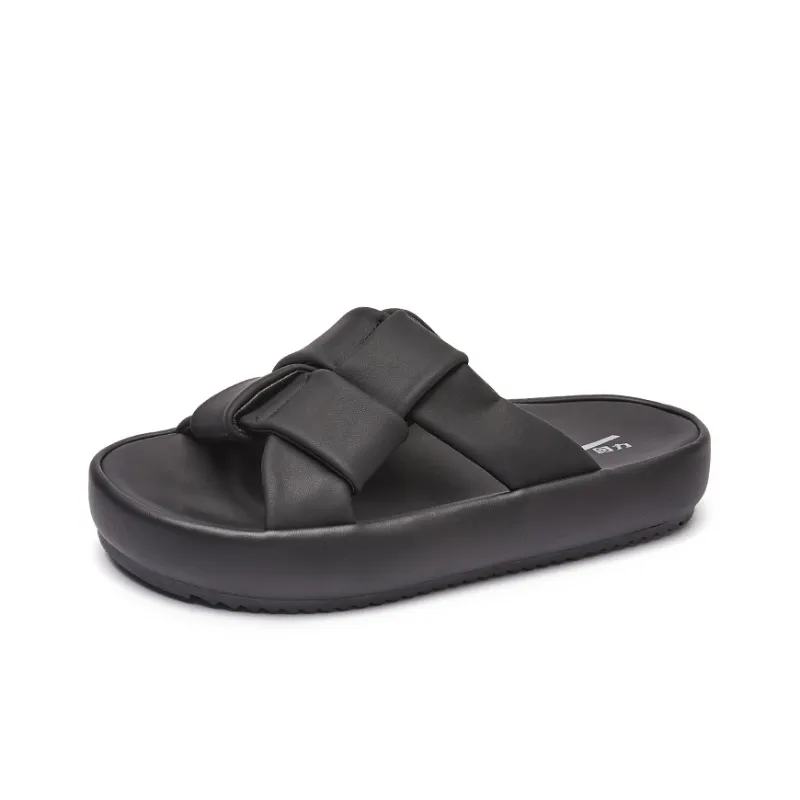 WARRIOR Slide Slippers Women's Black/Khaki/Beige-1