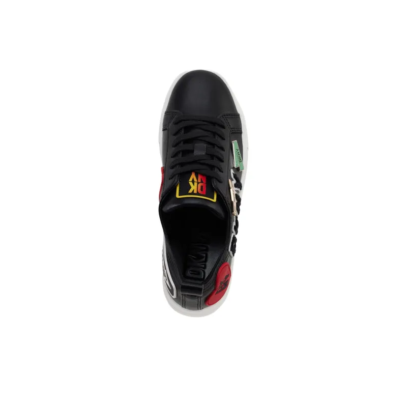 DKNY Low-Top Skateboard Shoes Women's Black-4