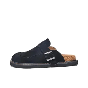 FAIRWHALE Foam Sole Wrap toe Slippers Men's Black