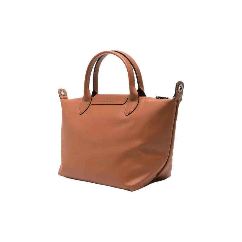 LONGCHAMP Le Pliage Xtra Cow Leather Dumpling Bag, One Shoulder Handbag Small Size Women's Brandy-1
