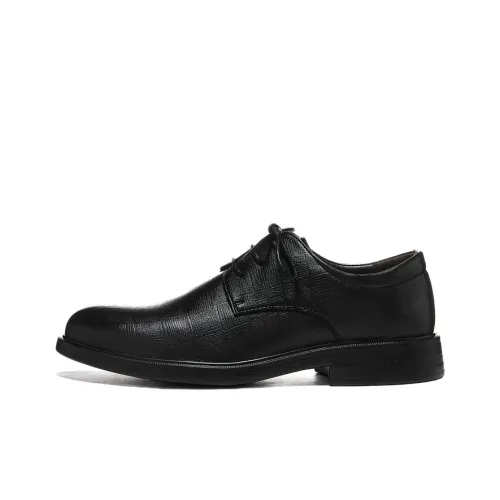 WARRIOR Dress Shoes Men Low-Top Black