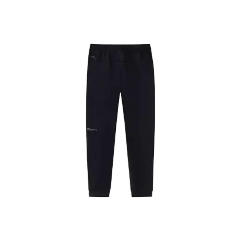 Anta Variety Training Collection Knitted Sports Pants Men's Basic Black-1