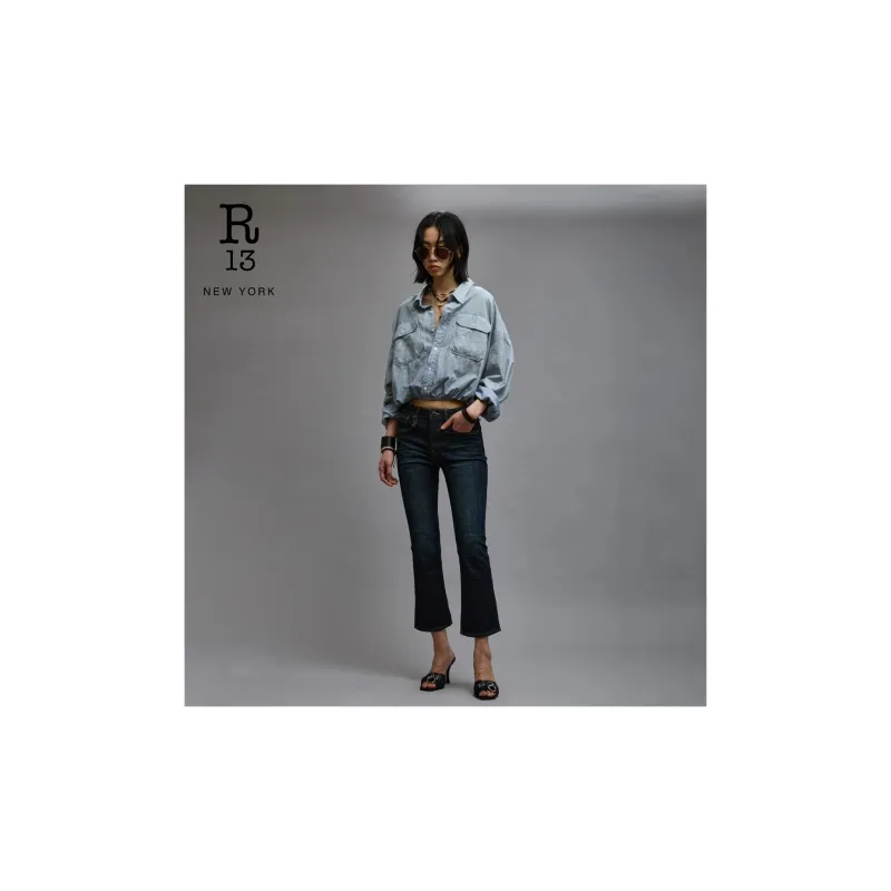 R13 SS24 Shirt Women's Vintage Blue-8
