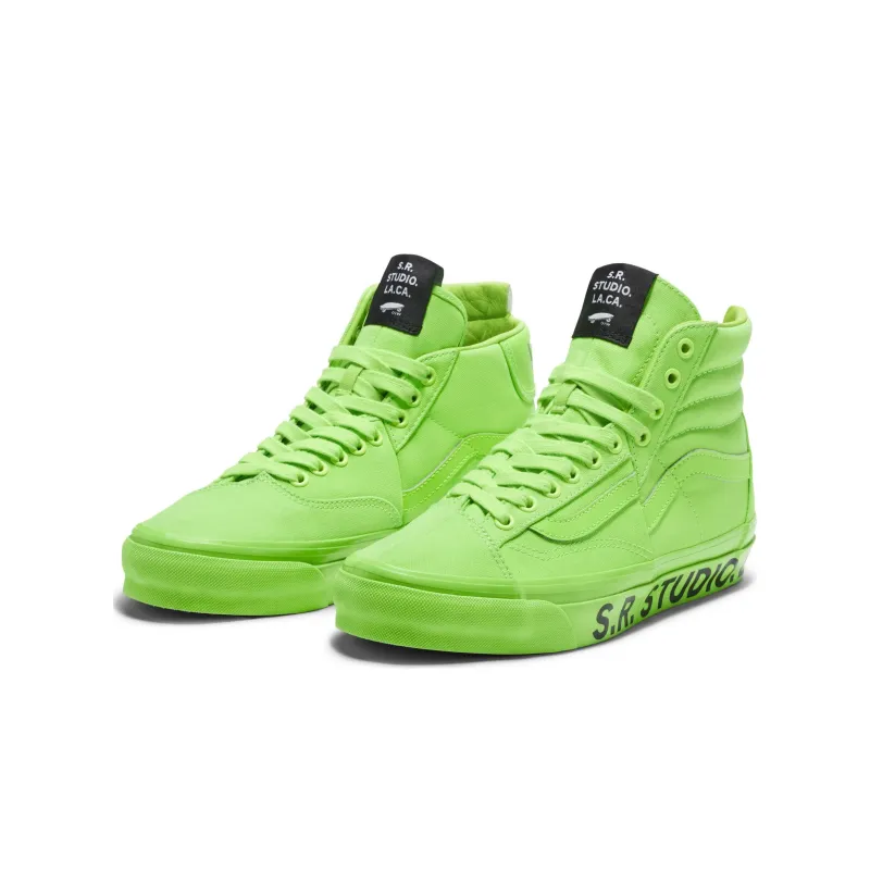 Vans Otw Sk8 Hi Clash The Wall SR. Studio LA. Ca Green Gecko-3