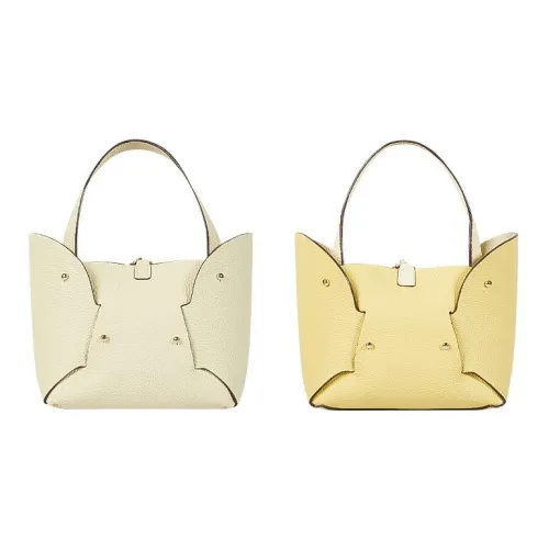 WANACCESSORY Top Grain Cow Leather Bucket Bag Tote Bag Shopping Bag Handbag Shoulder Bag Regular Women's Multicolor