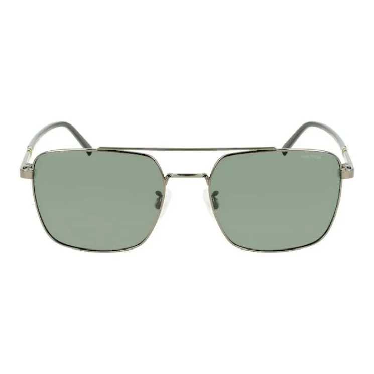 NAUTICA Metal Square Sunglasses Unisex Silver-1